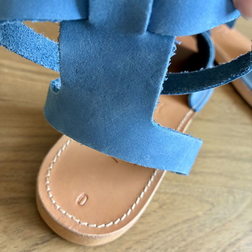 Blue sandals new, size 40