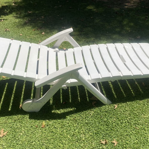 Hartman garden loungers used, set of 2, foldable