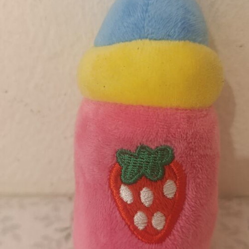 Plush pet toy set with squeaker mechanism, like new, 5 pieces