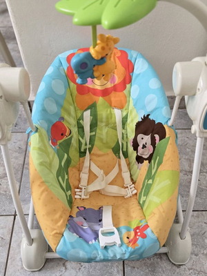 FisherPrice Relax cradle swing used with music
