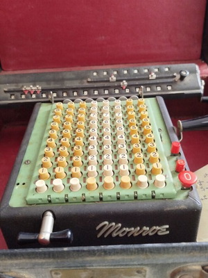 Monroe vintage calculator from 1930s used
