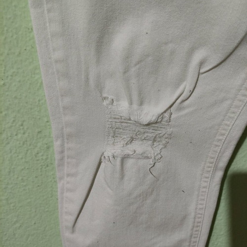 Women's cotton pants like new, white, size S