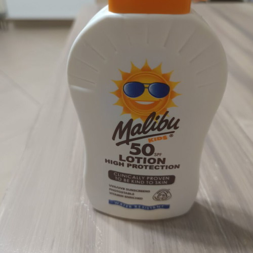 Malibu Kids Sunscreen Lotion SPF 50 200 ml new, water resistant