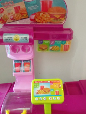 Educational toy play kitchen set