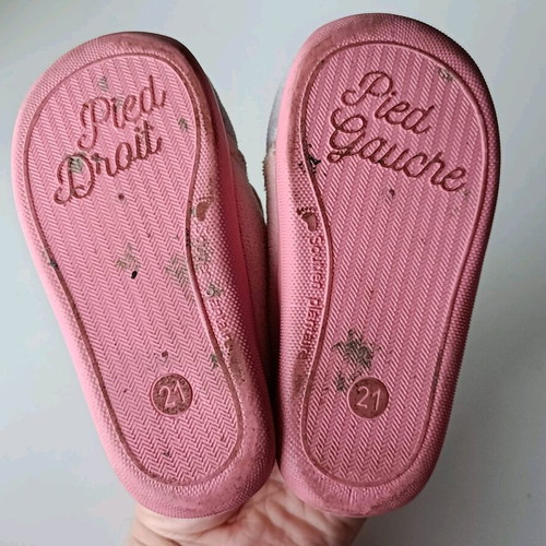 Comfy Pink Deer Slippers Used Anatomical