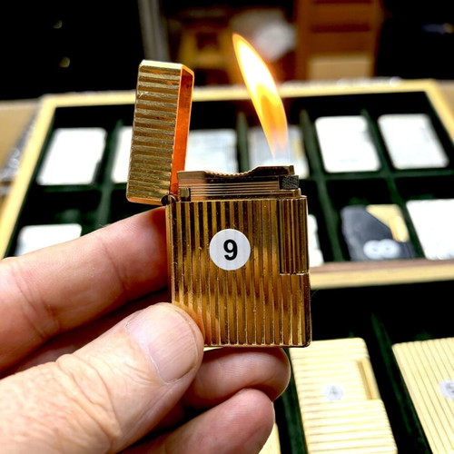 DuPont N9 gold lighter used, vintage