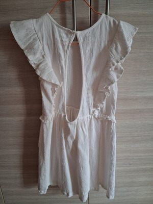 Zara dress white like new for girls 11-13 years