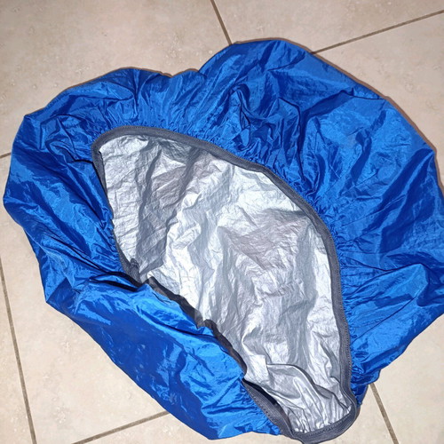 Waterproof bag cover like new, blue