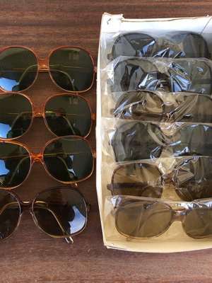 Vintage retro sunglasses unused, set of 10 from stock