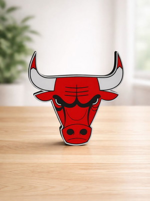 Chicaco Bulls Logo 3D printed καινούργιο, διάσταση 20εκ.
