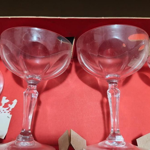 Cristal d'Arques Washington Champagne Coupes Set of 6, like new