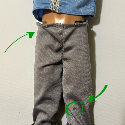 Barbie Ken Prince doll used with mark on pants