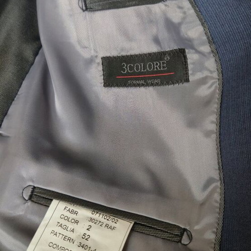 Men's suit set like new, blue, size L, Italian origin