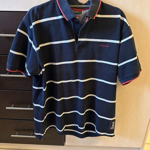 Navy & Green men's short-sleeve shirt Large like new