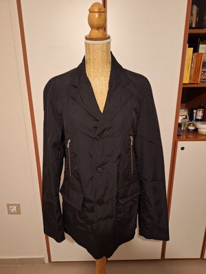 Men's black spring jacket type coat Benetton like new