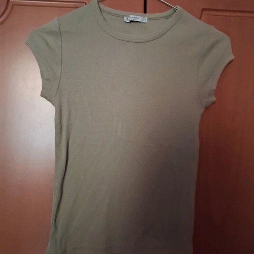 Stradivarius short sleeve t-shirt like new, green, XS