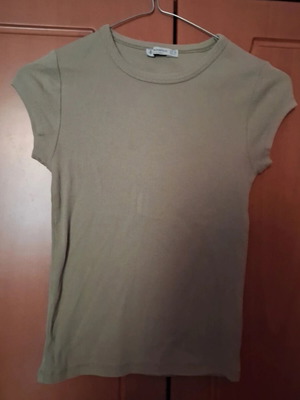Stradivarius short sleeve t-shirt like new, green, XS