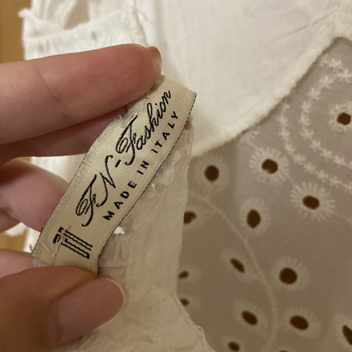 White Kipour Dress one size like new