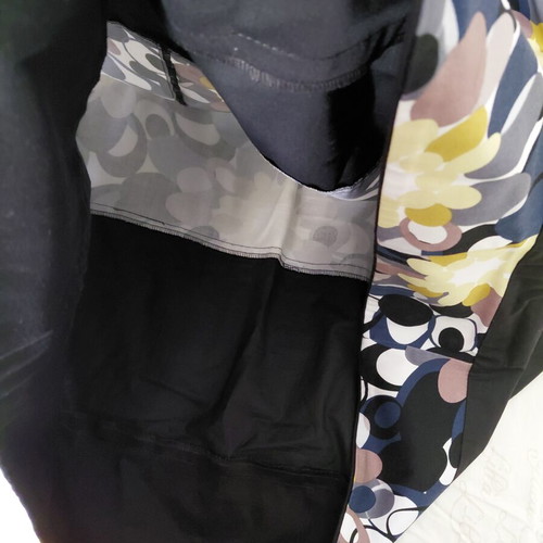 Geisa cotton dress, black and multicolour, size XL 42