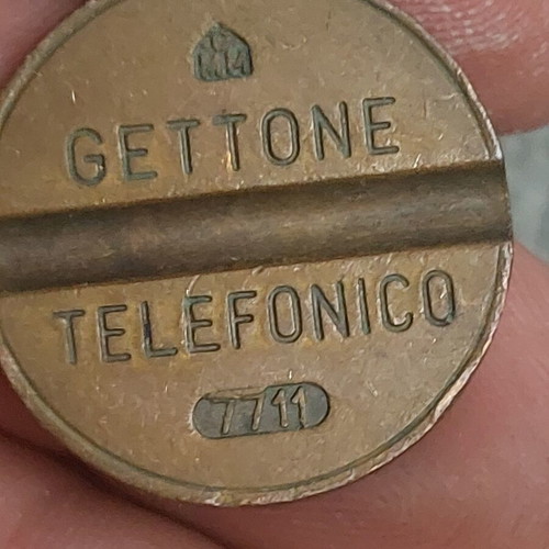 Gettone Italian Phone Coins used, pack with years 74 76 77 78 79