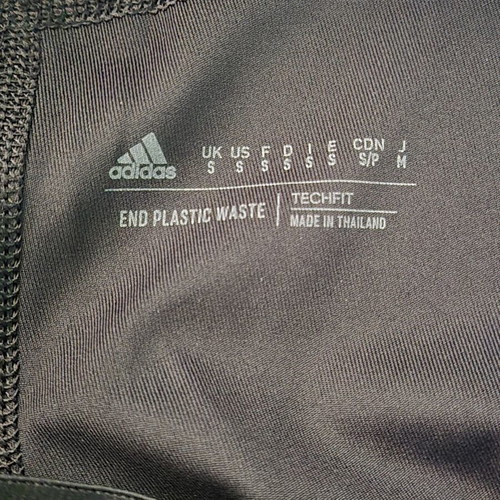 Adidas Techfit long black sports leggings, size small