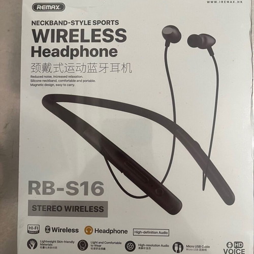 Remax RB-S16 In-ear Bluetooth Handsfree Earphones new, black