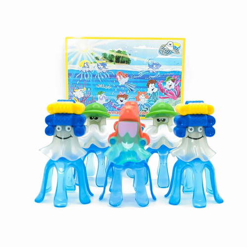 Vintage Kinder Surprise Jellyfish Toy Set like new