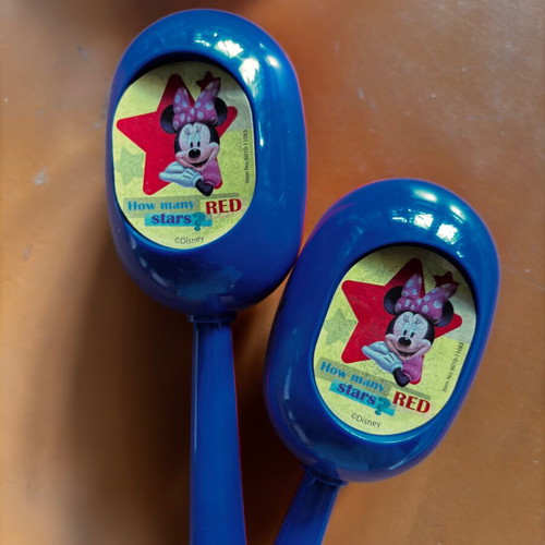 Disney plastic maracas for preschool children