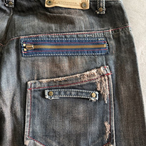 Gianfranco Ferre denim pants like new, limited edition, black and brown