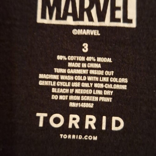 Iron Man Marvel T-shirt 3XL like new, black, soft fabric