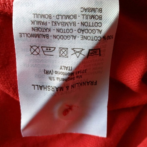 Franklin & Marshall Polo red new, XS unisex