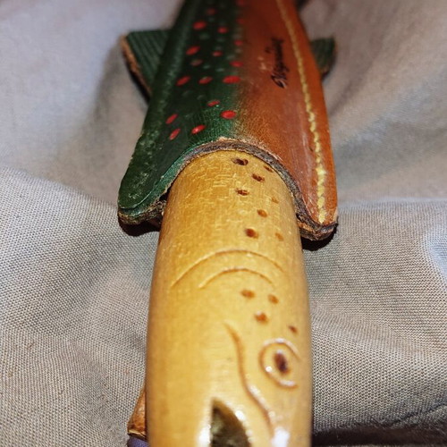 Mora Swedish Mini Knife with Leather Sheath, Vintage