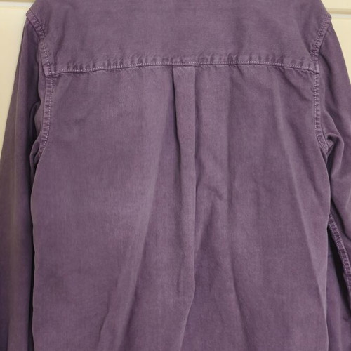 Zara purple men's shirt like new with denim texture, size L