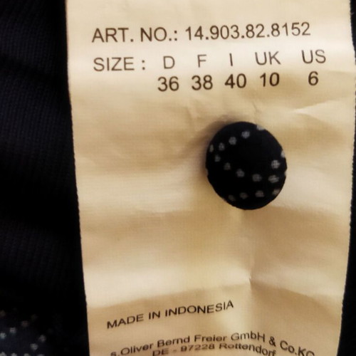 S.Oliver Summer Dress Size M Like New Navy Blue