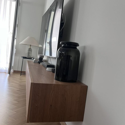 TV furniture like new with storage space and wooden veneer