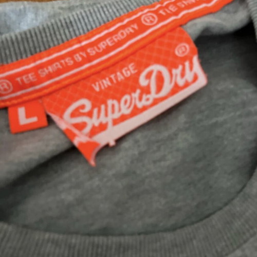 Superdry T-shirt like new, unisex, gray, size S
