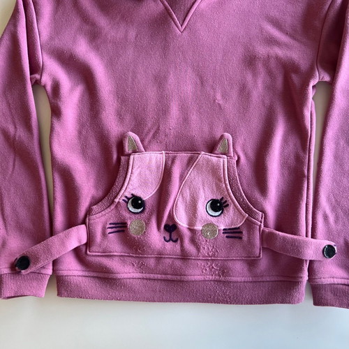 Dpam pink hoodie sweatshirt for girl 9-10 years used