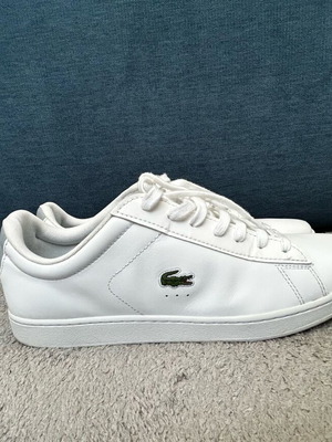 Lacoste Carnaby Pro white leather sneakers like new, size 46