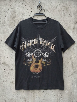 Hard Rock Cafe Cologne T-shirt size M used, black cotton
