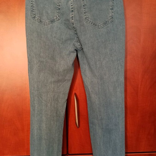 Skinny jeans for girls like new, turquoise, XS