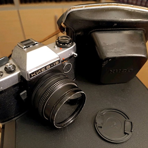 Kiev 19 camera used with leather case