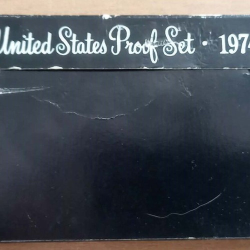 1974 US Mint Proof Set with Eisenhower Dollar and Kennedy Half