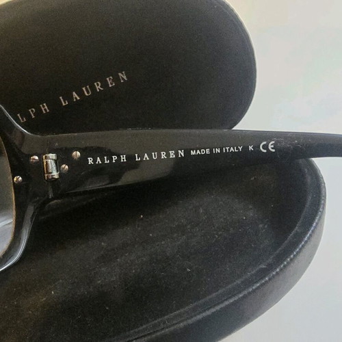 Ralph Lauren black sunglasses used with wear