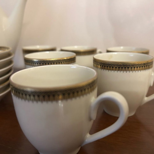 Scherzer Bavaria Germany porcelain tea set unused