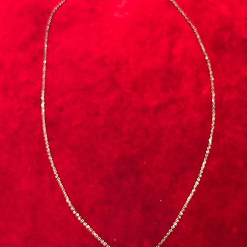 Silver 925 necklace with gold vermeil coating, infinity design with gold hearts, used