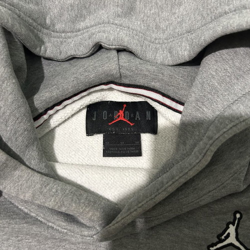 Jordan hoodie with hood, size Medium, grey