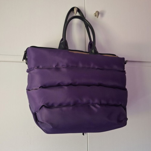 Paolo bag shoulder bag like new, purple and black, waterproof fabric
