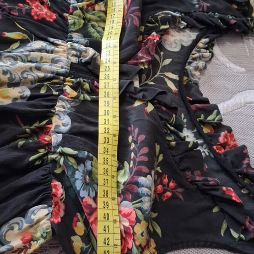 Long silk dress like new, multicolored
