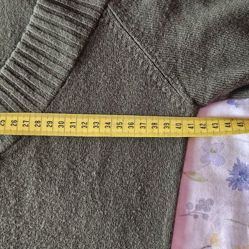 Attrattivo long sweater like new, dark khaki, size L