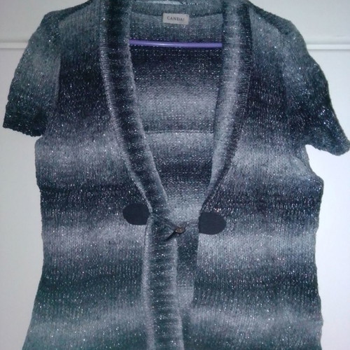 Canda cardigan sweater used, gray, size M/L